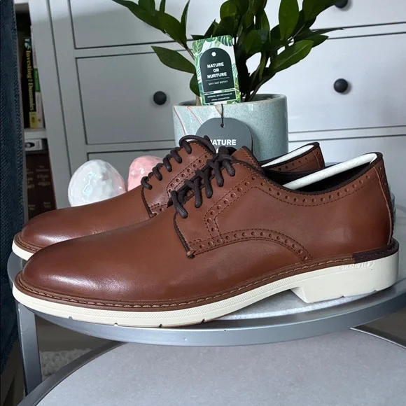 Cole Haan Men's Go-to Plain Toe Oxford British Tan - Picture 3 of 6